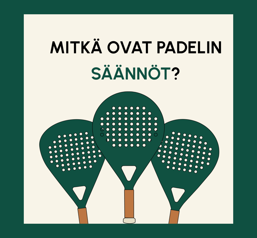Padelin säännöt – kolme padel-mailaa